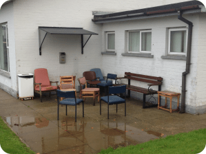 The Inspiring Smoking Area at my Psychiatric Hospital